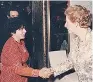  ??  ?? Helen Szamuely, left: straightta­lking and tenacious. Above: meeting Margaret Thatcher in 1989