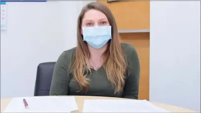  ?? SCREENSHOT ?? Humboldt County vaccine task force member Lindsey Mendez shared an update on the status of the region’s allocated Janssen vaccines update during a media availabili­ty session on Thursday.