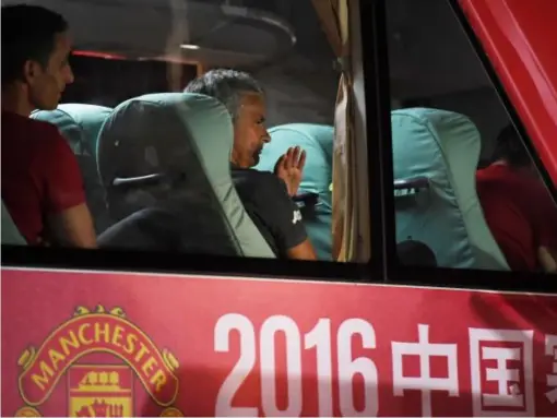  ??  ?? Manchester United manager Jose Mourinho is pictured on the club's trip to Beijing