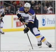  ?? (AP file photo) ?? St. Louis Blues forward Brayden Schenn said teams that handle covid-19 restrictio­ns the best will succeed this season. “I think the team that at the end of the day is going to be the smartest off ice is going to have the best chance to win because I think that’s going to limit players going down with the virus,” he said.