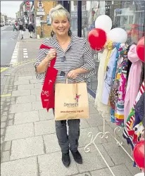  ?? ?? Cheryl Baker at the opening of a Demelza store