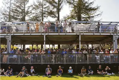  ?? Photos by Dana Jacobs / Special to The Chronicle ?? There were indoor offerings, but the crowds were the largest and most tightly packed at the outdoor stages.