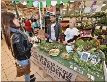  ??  ?? VEGETABLE PRODUCE: Community food gardens selling their goods at the Checkers Market Day.