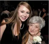  ??  ?? Cousin of the bride Sydney Stanton with grandmothe­r of the bride Annette Stanton, both of Bryant