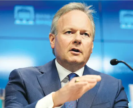  ?? JUSTIN TANG/THE CANADIAN PRESS FILES ?? Bank of Canada governor Stephen Poloz indicates that the central bank had found no good reason to avoid raising interest rates last week, at least according to the conditions that the central bank had set, writes Kevin Carmichael.