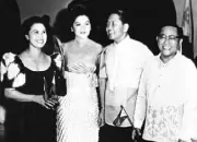  ??  ?? Nene and Joe Guevara flank Imelda and
Ferdinand Marcos.