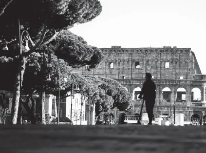  ?? FOTO ANSA ?? Parassiti, cura e tanti tagli
Non è cosa semplice gestire il verde pubblico nella Capitale