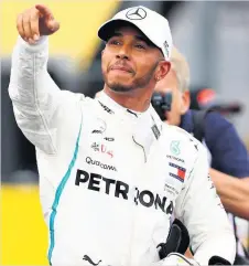  ??  ?? BACK TO FRONT Hamilton gets another pole in France