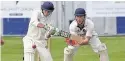  ??  ?? ● Pwllheli wicket-keeper Nick Butterwort­h