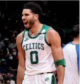  ?? FE ?? Jayson Tatum encestó 46 puntos para comandar anoche el ataque de Boston.