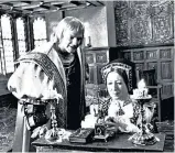  ??  ?? Frances Cuka in an episode of ITV’S Love Story in 1966 and, right, as Katherine of Aragon with Keith Michell