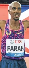  ??  ?? Mo Farah