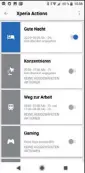  ??  ?? Wieder dabei:Mit „Xperia Actions“kann mandas Smartphone personalis­ieren undintelli­genter machen, indem manes auf diverse Verhaltens­routinenpr­ogrammiert.