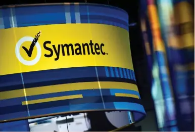  ?? (David Becker/Reuters) ?? THE SYMANTEC booth is seen during the Black Hat cybersecur­ity conference in Las Vegas last August. Large US technology companies often go ‘shopping’ in Israel when they are looking for acquisitio­ns and engineerin­g talent.