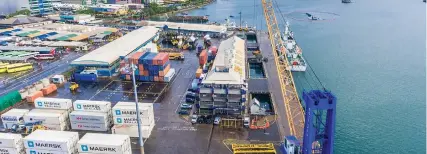  ?? Aerial view of Suva Port. Photo: Fiji Ports Terminal Limited ??