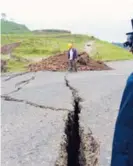  ?? CARLOS HERNÁNDEZ ?? Los daños son en un tramo de entre 100 y 200 metros.