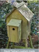  ??  ?? David Tipling’s custom-made nestbox with its camera housing.