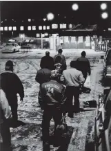  ??  ?? ‘Night Shift, Pontiac Assembly,’ 1987; photograph by Russ Marshall from ‘Detroit After Dark,’ a recent exhibition at the Detroit Institute of Arts. The catalog is distribute­d by Yale University Press.