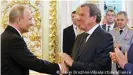  ?? ?? Gerhard Schröder et Vladimir Poutine en Mai 2018 à Moscou