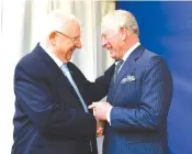  ?? ( Mark Neyman/ GPO) ?? PRESIDENT REUVEN RIVLIN with the Prince of Wales.