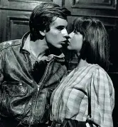  ?? (Getty Images) ?? Innamorati Pierre Cosso con Sophie Marceau ai tempi del «Tempo delle mele 2», la pellicola che li ha fatti conoscere e innamorare La loro relazione durò un anno