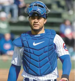  ?? ERIN HOOLEY/CHICAGO TRIBUNE ?? Willson Contreras, who was called up by the Cubs in 2016, has signed with the archrival St. Louis Cardinals.