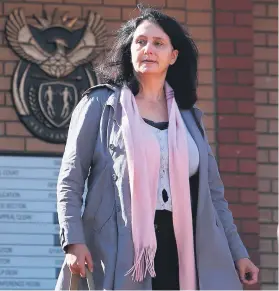  ?? Picture: Gallo Images ?? CAN’T REMEMBER. Estate agent Vicky Momberg broke down in court yesterday.