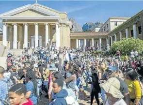  ?? Picture: Gallo Images/Foto 24/Jaco Marais ?? Competitiv­e: UCT produces more than its share of research output.
