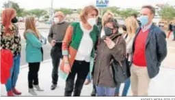  ?? ANDRÉS MORA PERLES ?? Susana Díaz , durante su visita de ayer a El Puerto de Santa María.