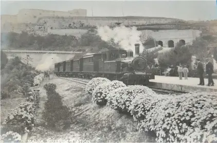  ?? Picture: Daniel Saliba ?? A rare image of the Malta train.