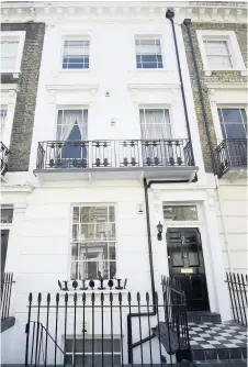  ?? PHIL HARRIS ?? Gareth’s home – 36 Alderney Street, Pimlico, London