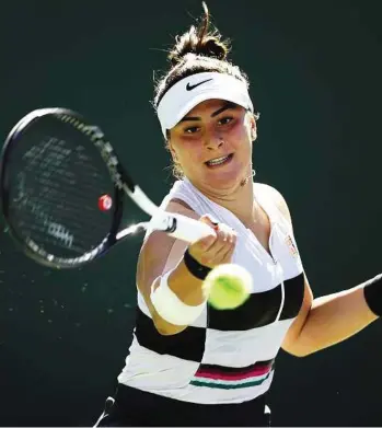  ?? CLIVE BRUNSKILL / GETTY IMAGES ?? Canada’s Bianca Andreescu is still riding high after defeating Angelique Kerber of Germany in the final of the BNP Paribas Open says she needs time to focus on “my body, my training and my mind.”