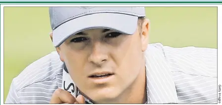  ??  ?? EYESON THE PRIZE: Justin Spieth has the look of a champion, says two- time Masters champ Ben Crenshaw.