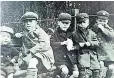  ??  ?? CHILDHOOD Reg, second from right, with his four brothers