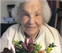  ??  ?? Isabelle Mikhail, 94, was one of 20 residents of North Vancouver’s Lynn Valley Care Centre to die of COVID-19 | SUBMITTED