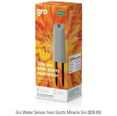  ??  ?? Gro Water Sensor from Scotts Miracle Gro ($39.99)