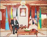  ?? Ambassador­s. (KUNA) ?? HH the Crown Prince Sheikh Nawaf Al-Ahmad Al-Jaber AlSabah received at Bayan Palace Wednesday Iraqi Foreign Minister Hoshyar Zebari and his accompanyi­ng delegation. The meeting was attended by Deputy Prime Minister and Minister of Foreign Affairs...