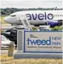  ?? Hearst CT Media file photo ?? An Avelo jet at Tweed New Haven Regional Airport.