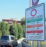  ??  ?? Non ci saranno I cartelli con i blocchi anti-smog alle auto