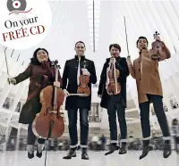  ??  ?? High notes: the Calidore Quartet play Bartók on our CD