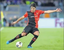  ??  ?? Clément Grenier, en un partido de esta temporada con el Rennes.