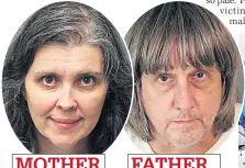  ??  ?? MOTHER Louise Anna Turpin, 49 FATHER David Allen Turpin, 57