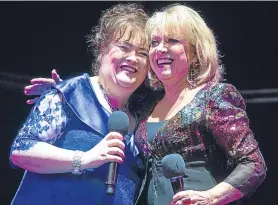  ??  ?? The SuBo story: from her sensationa­l Britain’s Got Talent audition, to sharing a stage with idol Elaine Paige.