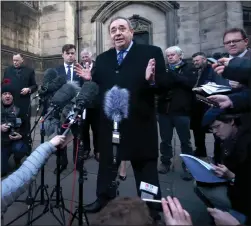  ??  ?? Alex Salmond won a victory over Government at the Court of Session, Edinburgh