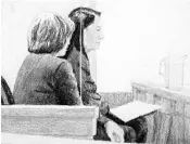  ?? JANE WOLSAK/AP ?? Meng Wanzhou, right, CFO of Huawei Technologi­es, sits beside a translator during a bail hearing Friday.