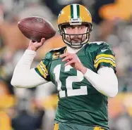  ?? Patrick McDermott/Getty Images ?? Packers QB Aaron Rodgers could be on the move this offseason, if he is, the Jets could be a landing spot for the four-time MVP.