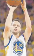  ?? Ezra Shaw
Getty Images ?? STEPHEN CURRY of Golden State, who just won MVP award, is averaging 29.2 points per game in the playoffs.