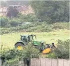  ??  ?? The Englishcom­be Lane site where protected slow worms were allegedly killed during preparatio­n works for a housing developmen­t