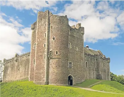  ??  ?? Doune Castle in Perthshire was one of the historic buildings targeted by thieves.