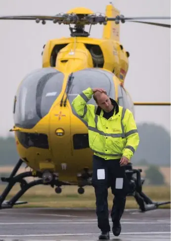  ?? STEFAN ROUSSEAU/GETTY IMAGES ?? An app costing about $6 was able to pinpoint Prince William’s location as he flew an air-rescue helicopter.